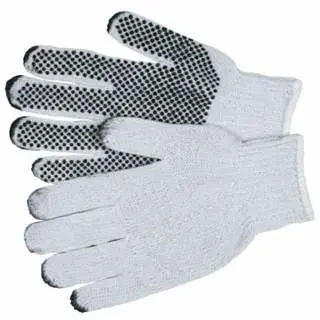 MCR Adjustable Securety Extra Small Coated String Work Glove PVC Dots 1 Side, 12 Pairs, 9650XSM MCR Safety
