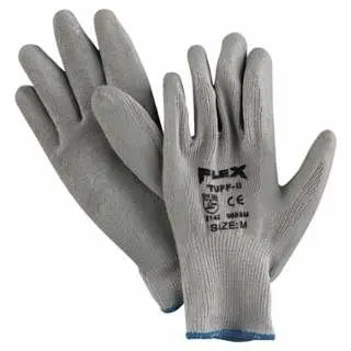 MCR Securety Flex Tuff® Latex Dipped Gloves, Medium, Blue/Metallic Silver Gray, 12 Pairs, FT300M MCR Safety