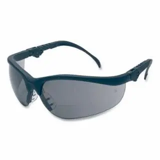 MCR Securety Klondike® KD3 Series Bifocal Reader Securety Glasses, Gray Lens, Black Frame, 2.5 Diopter, K3H25G MCR Safety