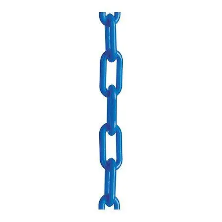 Mr. Chain ABS Plastic Barrier Chain, Blue, 1.5-Inch Link Diameter, 100-Foot Length, 30006-100