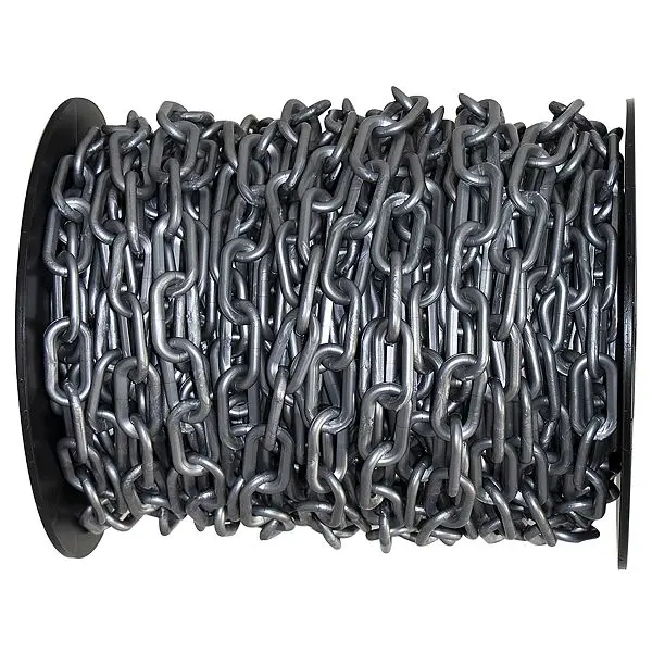 Mr. Chain ABS Plastic Barrier Chain on Reel, Metallic Silver, 60 Foot Length, 80108