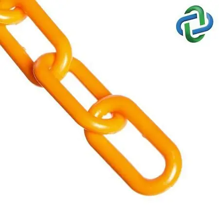 Mr. Chain ABS Plastic Barrier Chain, Securety Tangerine, 2-Inch Link Diameter, 25-Foot Length, 50012-25