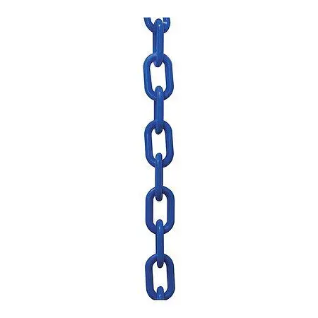 Mr. Chain Acetal Barrier Chain, Blue, 2-Inch Link Diameter, 500-Foot Length, 50006-500