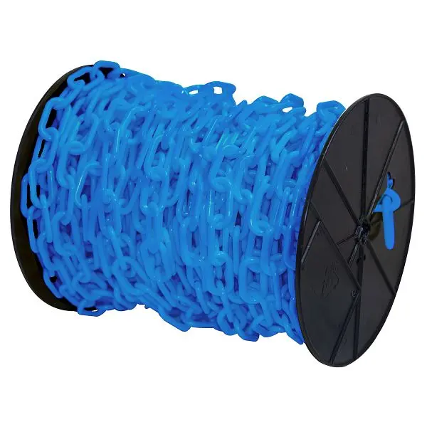 Mr. Chain Acetal Barrier Chain on Reel, Sky Royal Blue, 125 Foot Length, 50124
