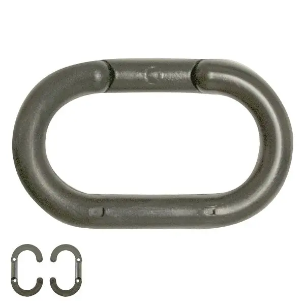 Mr. Chain Acetal Master Link, Silver, 1-Inch Link Diameter, Quantity: 10 Pieces, 10708-10