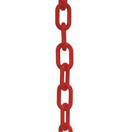 Mr. Chain Heavy Duty Delrin Barrier Chain, Red, 2-Inch Link Diameter, 100-Foot Length, 51005-100