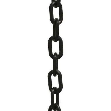 Mr. Chain Heavy Duty Nylon Barrier Chain, Midnight Black, 2-Inch Link Diameter, 100-Foot Length, 51003-100