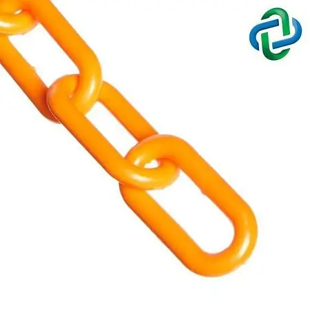 Mr. Chain Nylon Barrier Chain, Securety Orange, 1-Inch Link Diameter, 100-Foot Length, 10012-100