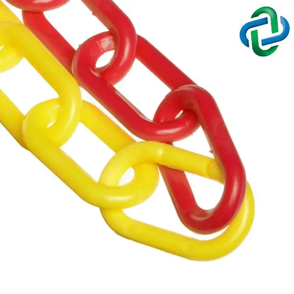 Mr. Chain Plastic Barrier Chain, Alternating Red and Yellow, 2-Inch Link Diameter, 500-Foot Length, 50037-500