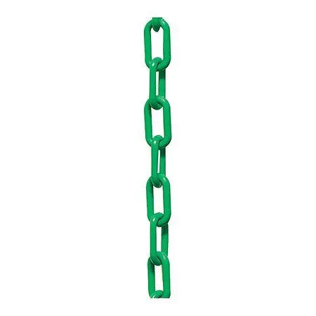 Mr. Chain Plastic Barrier Chain, Green, 1.5-Inch Link Diameter, 50-Foot Length, 30004-50