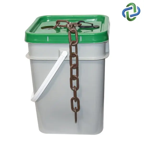 Mr. Chain Plastic Barrier Chain Pail, Brown 70 Foot Length, 80010-P