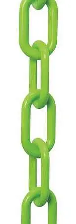 Mr. Chain Plastic Barrier Chain, Securety Green, 2-Inch Link Diameter, 50-Foot Length, 50014-50