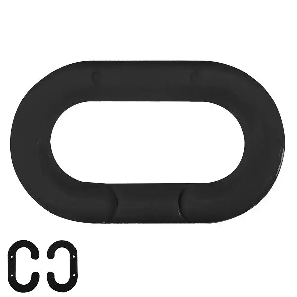 Mr. Chain Plastic Master Link, Black, 1-Inch Link Diameter, Quantity: 10 Pieces, 10703-10