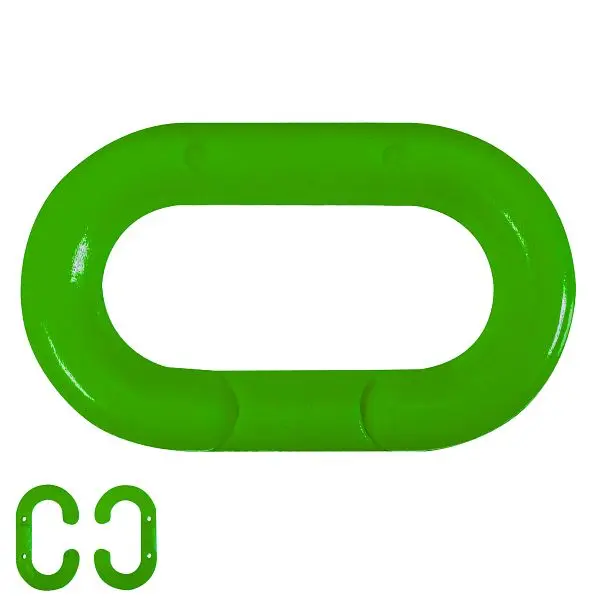 Mr. Chain Plastic Master Link, Green, 1.5-Inch Link Diameter, Quantity: 10 Pieces, 30704-10