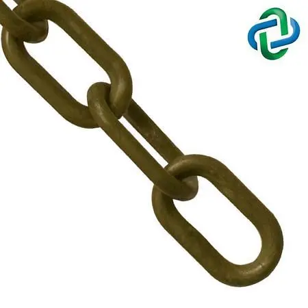 Mr. Chain Polymer Barrier Chain, Khaki Gold, 1.5-Inch Link Diameter, 500-Foot Length, 30007-500
