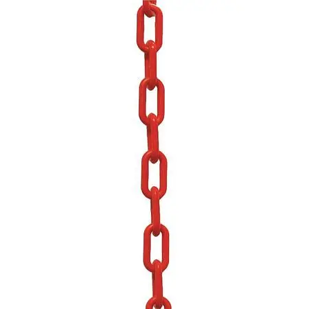 Mr. Chain Polymer Barrier Chain, Scarlet, 1.5-Inch Link Diameter, 500-Foot Length, 30005-500