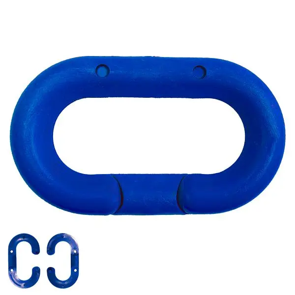 Mr. Chain Polymer Master Link, Traffic Azure, 1.5-Inch Link Diameter, Quantity: 10 Pieces, 30726-10