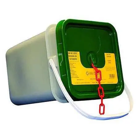 Mr. Chain Polypropylene Barrier Chain Pail, Scarlet 300 Foot Length, 30005-P