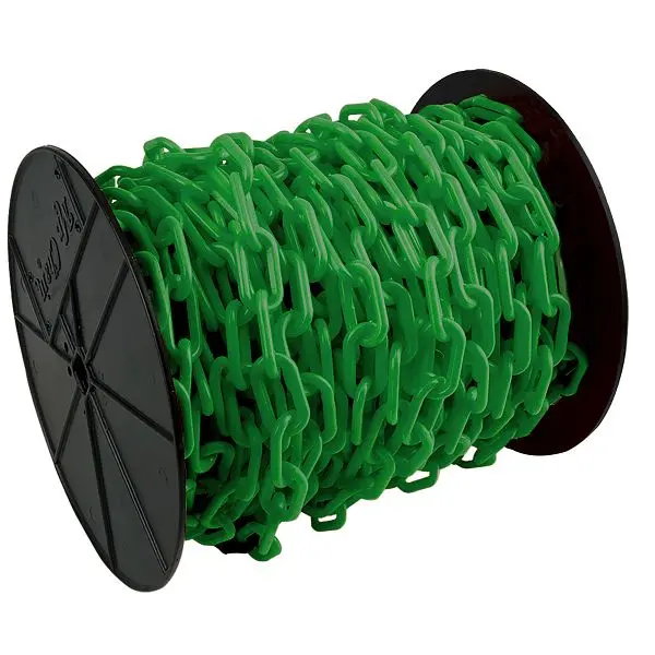 Mr. Chain Polypropylene Barrier Chain on Reel, Emerald, 250 Foot Length, 10104