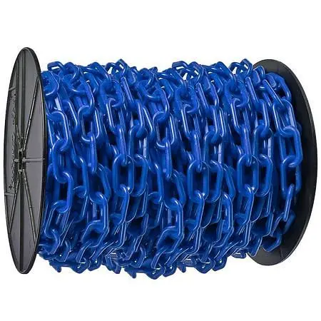 Mr. Chain PVC Barrier Chain on Reel, Blue, 250 Foot Length, 10106