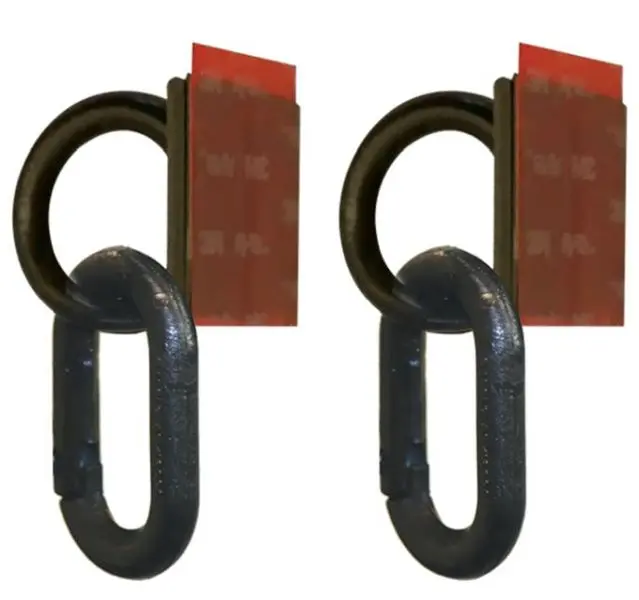 Mr. Chain Stick-ALL Ring Carabiner Kit, Ebony, Quantity pieces: 2, 76093