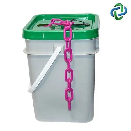 Mr. Deluxe Chain Plastic Barrier Chain Pail, Magenta 300 Foot Length, 30018-P Mr. Chain