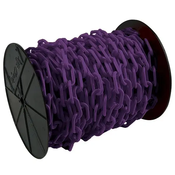 Mr. Elite Chain Plastic Barrier Chain on Reel, Purple, 100 Foot Length, 51123 Mr. Chain