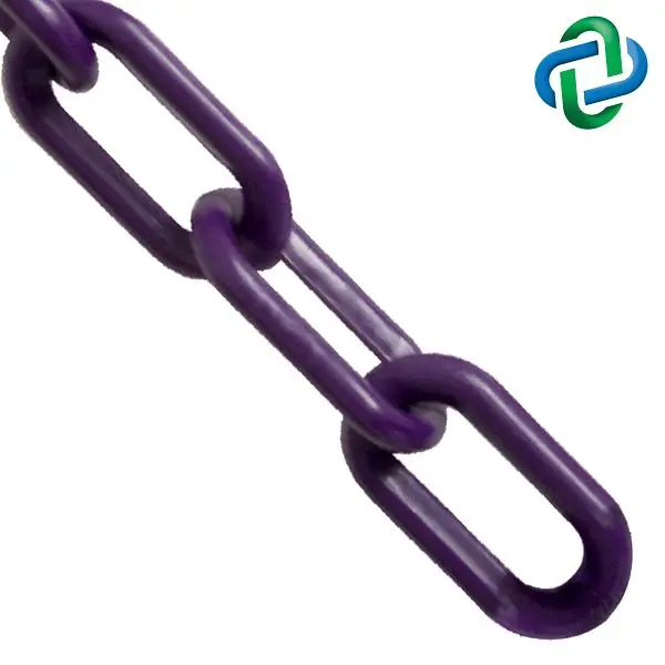 Mr. Ergonomic Chain Heavy Duty PVC Barrier Chain, Purple, 2-Inch Link Diameter, 500-Foot Length, 51023-500 Mr. Chain