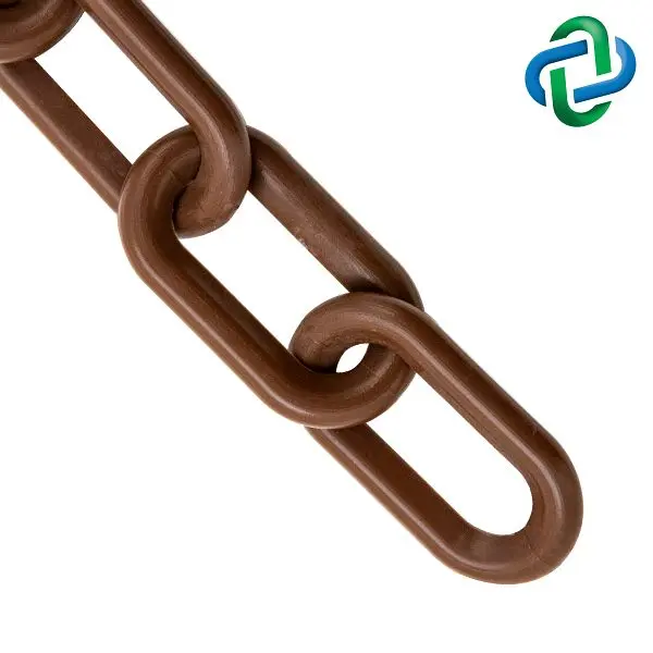 Mr. Flexible Chain Plastic Barrier Chain, Brown, 1-Inch Link Diameter, 25-Foot Length, 10010-25 Mr. Chain