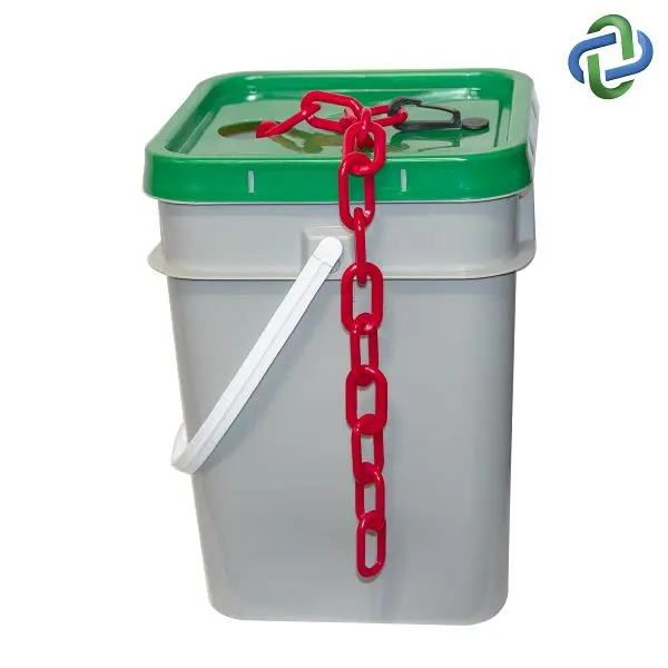 Mr. Medium Chain Acetal Barrier Chain Pail, Red 160 Foot Length, 50005-P Mr. Chain