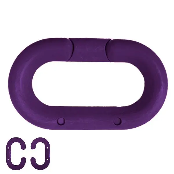 Mr. Mini Chain Plastic Master Link, Purple, 3-Inch Link Diameter, Quantity: 10 Pieces, 80723-10 Mr. Chain