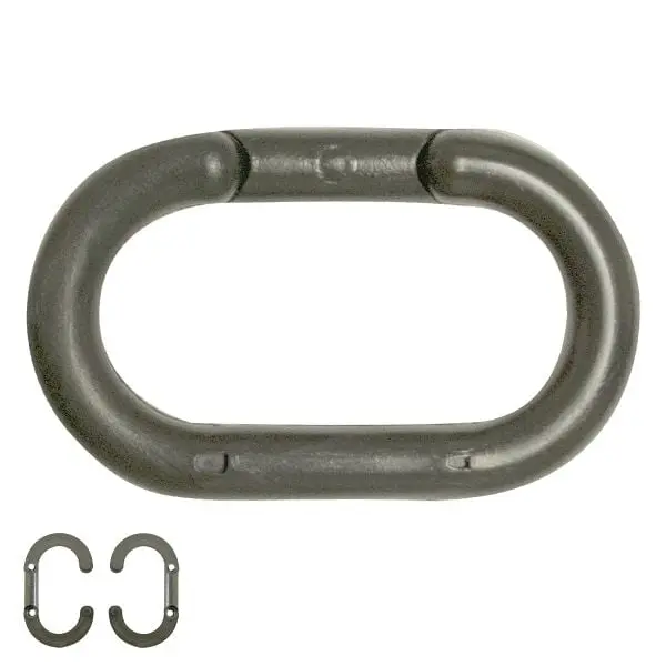 Mr. Multi-Purpose Chain Plastic Master Link, Silver, 2-Inch Link Diameter, Quantity: 10 Pieces, 50708-10 Mr. Chain