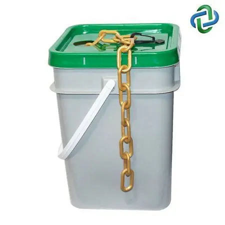Mr. Optimized Chain Plastic Barrier Chain Pail, Gold 300 Foot Length, 30009-P Mr. Chain