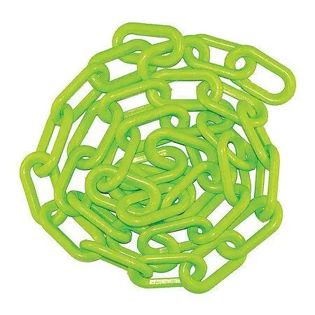 Mr. Pro-Series Chain ABS Plastic Barrier Chain, Securety Green, 1.5-Inch Link Diameter, 100-Foot Length, 30014-100 Mr. Chain