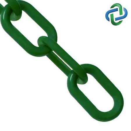 Mr. Snap-On Chain Heavy Duty Nylon Barrier Chain, Evergreen, 2-Inch Link Diameter, 100-Foot Length, 51054-100 Mr. Chain