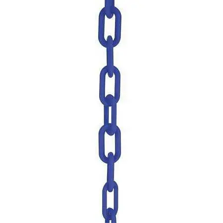 Mr. Superior Chain Heavy Duty Polypropylene Barrier Chain, Blue, 2-Inch Link Diameter, 50-Foot Length, 51006-50 Mr. Chain
