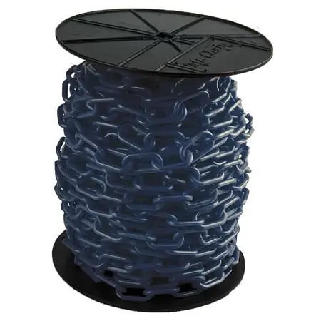 Mr. Sustainable Chain Polypropylene Barrier Chain on Reel, Cobalt Blue, 125 Foot Length, 50166 Mr. Chain