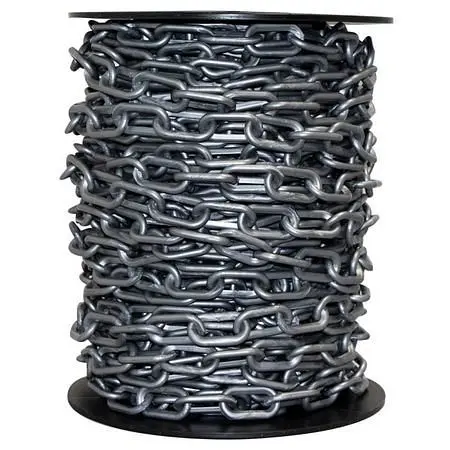 Mr. Trusted Chain PVC Barrier Chain on Reel, Silver, 250 Foot Length, 10108 Mr. Chain