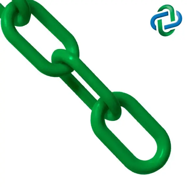 Mr. Visible Chain Heavy Duty PVC Barrier Chain, Green, 2-Inch Link Diameter, 25-Foot Length, 51004-25 Mr. Chain