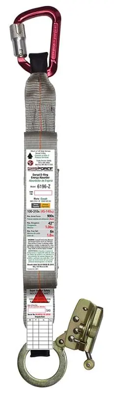 Super Chemical-Resistant Anchor Securety Energy Absorber -End Aluminum Carabiner 5006-Z B-End Fall Arrester Zinc 4015-Z, 6...