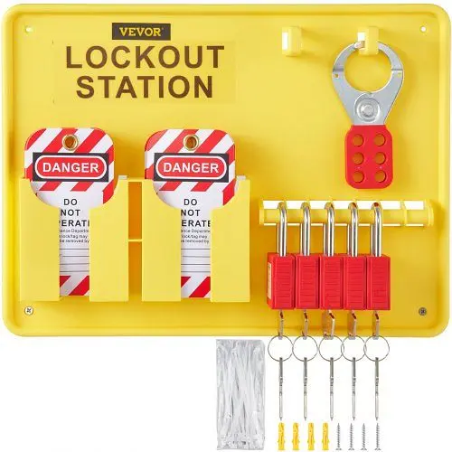 VEVOR Unique 26 Individual Lockout Tagout Kits Electrical Loto Kit Electrical Risk Removal, AQSJTZBDGJX26KTYZV0