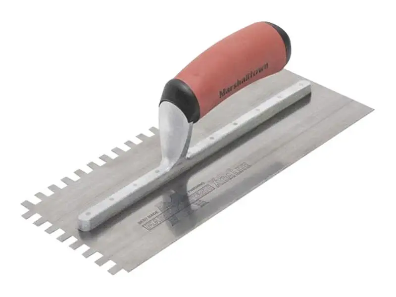 Marshalltown 10mm Stainless Alloy Square Notched Trowel DuraSoft® Handle