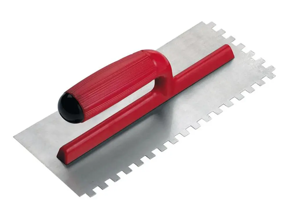 Rubi Tiling Tools Pro Metal Notched Trowel 11 X 4In X 3/8In Notch