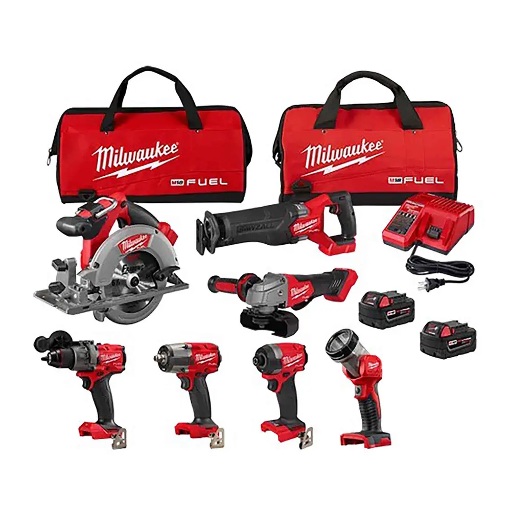 Anti-Vibration M18 FUEL 7-Piece Tool Place, (2) Batteries and Charger Included