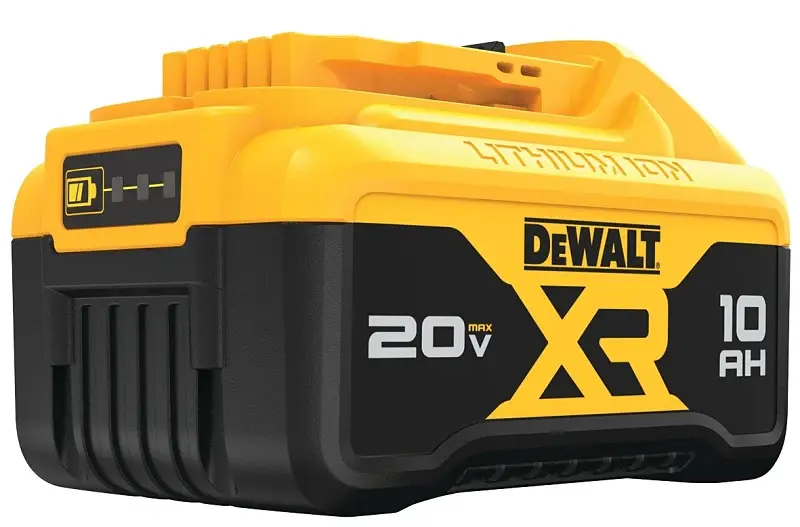 DEWALT DCB210 Li-ion Battery Pack, 20 V Battery, 10 Ah, 1 hr Charging