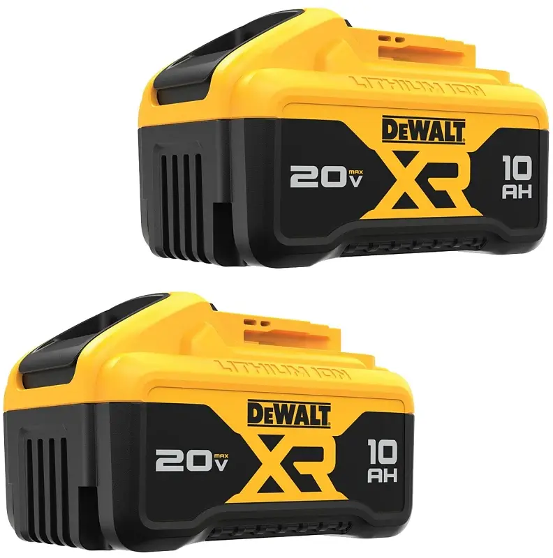 DEWALT DCB210-2 Re-energizable Battery Pack, 20 V Battery, 10 Ah, 1 hr Charging, 2/PK