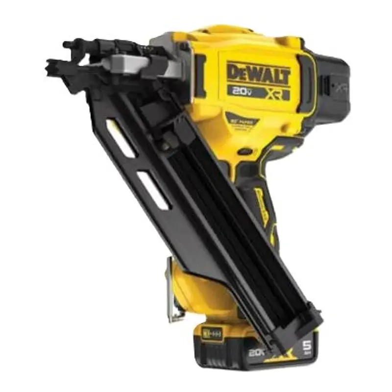 DEWALT DCN930P1 Wireless Nailer Kit, Battery Included, 20 V, 5 Ah, 55 Nails Magazine, 30 deg Collation