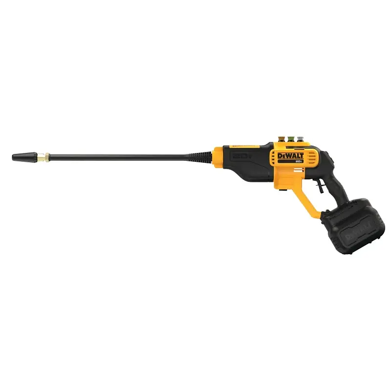 DeWALT DCPW550B Portable Electric Power Cleaner, 20 V Battery, 1.0 gpm, 550 psi Pressure, 20 ft L Hose, Black/Yellow