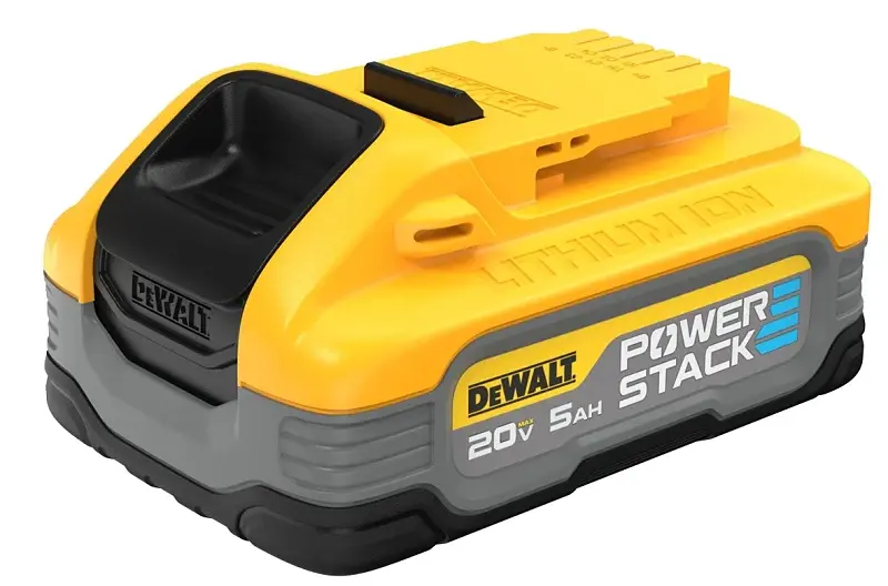 DEWALT POWERSTACK DCBP520 Battery, 20 V Battery, 5 Ah, 90 min Charging