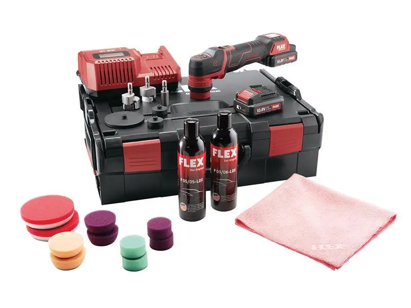Flex Power Tools PXE 80 10.8-EC/2.5 P Spot Polisher Place 10.8V 2 x 2.5Ah Li-ion